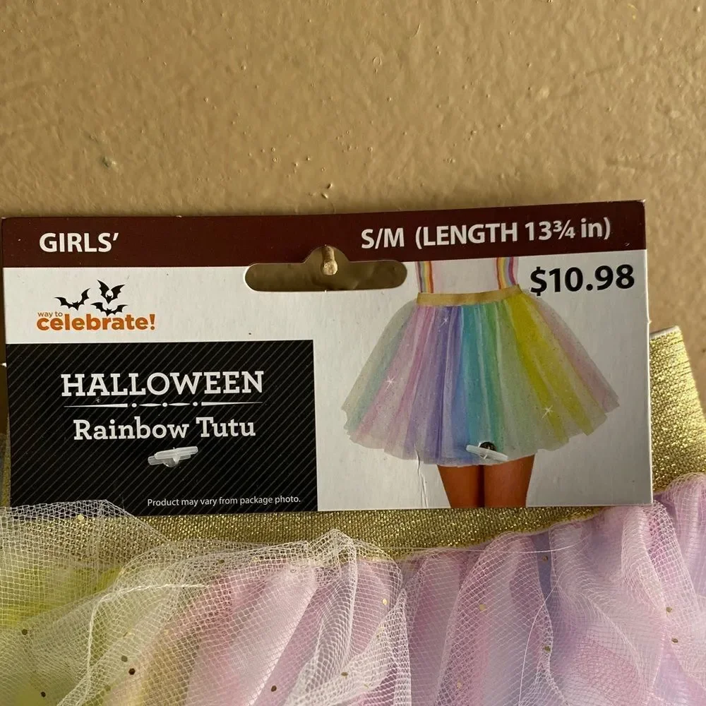 Girls' Rainbow Tutu Costume